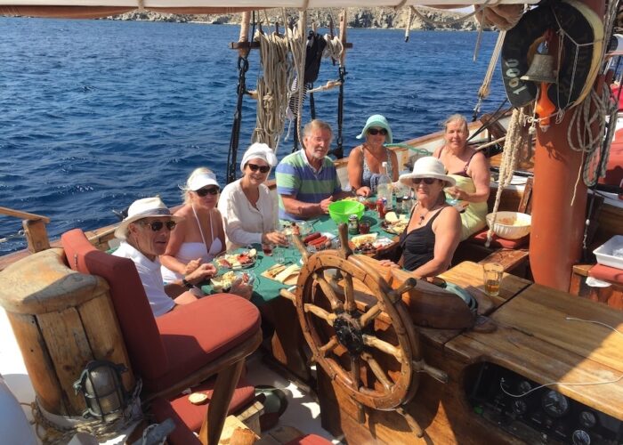 On deck - dining
