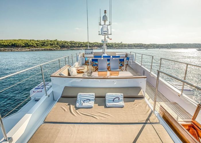 Classic Motor Yacht Chantella Sun Deck