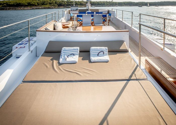 Classic Motor Yacht Chantella Sun Deck