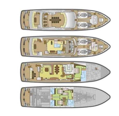 motor yacht eros deck plan