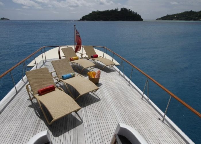 Classic Motor Yacht Le Kir Royal Deck View