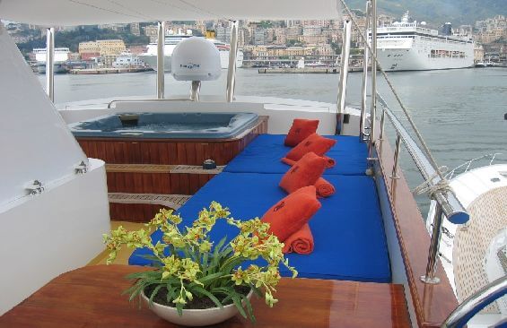 Classic Motor Yacht Polycarpus Deck Seating