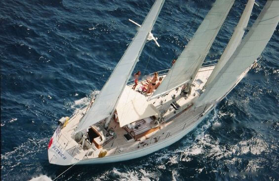 Classic Sailing Yacht Bernic II Under Sail