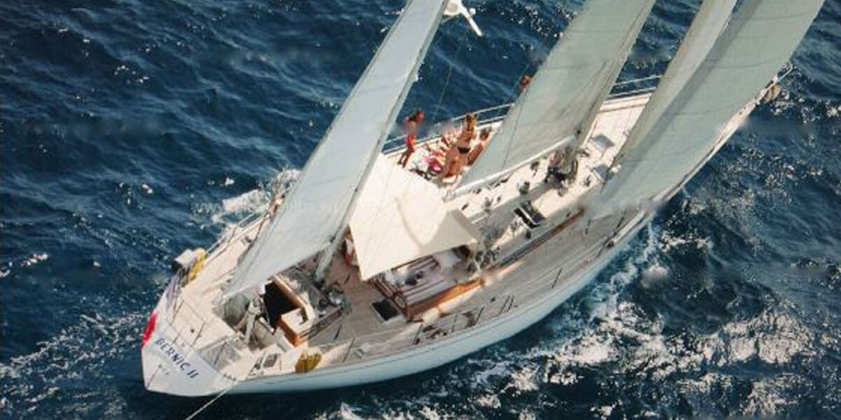 Classic Sailing Yacht Bernic II Under Sail