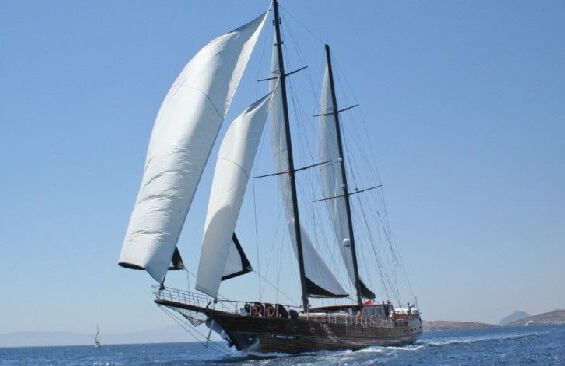 Classic Sailing Yacht Princess Karia II Under Sail