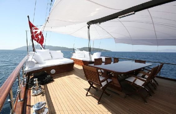 Classic Sailing Yacht Princess Karia IV Aft Deck