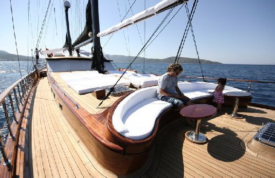 Classic Sailing Yacht Princess Karia IV Foredeck