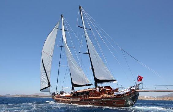 Classic Sailing Yacht Princess Karia IV Under Sail