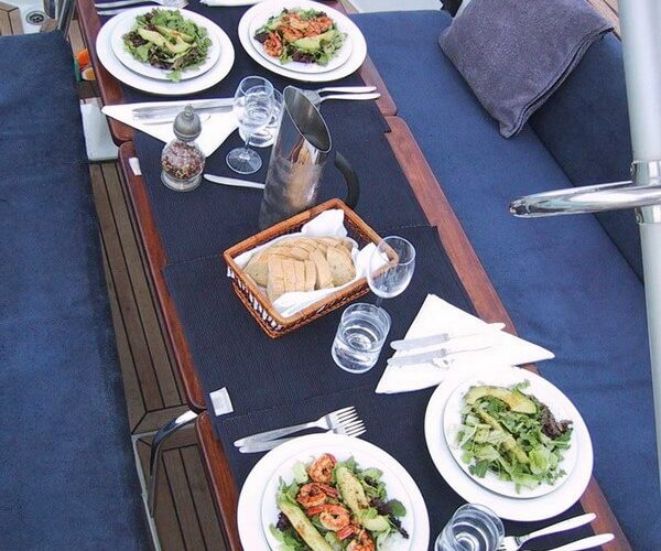 Classic Sailing Yacht Shaitan Food