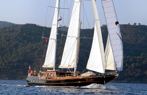 Classic Sailing Yacht Shanti Starboard Side