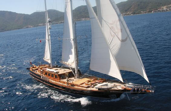 Classic Sailing Yacht Shanti Under Sail