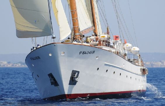 Classic Sailing Yacht Southern Cross Bow
