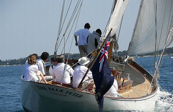 Classic Sailing Yacht The Blue Peter Stern