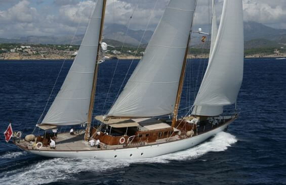 Classic Sailing Yacht Tiziana Under Sail