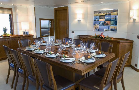 Expedition Vessel Hanse Explorer Dining Table
