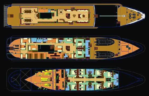 Expedition Vessel Salila Deck Plans