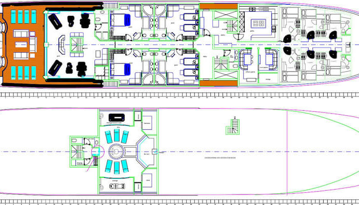 Expedition Vessel Seawolf Layout