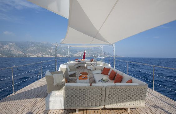 Classic Motor Yacht Sultana On Deck