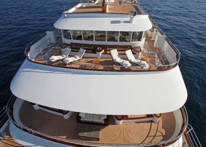 Classic Motor Yacht Sherakhan Aft Decks