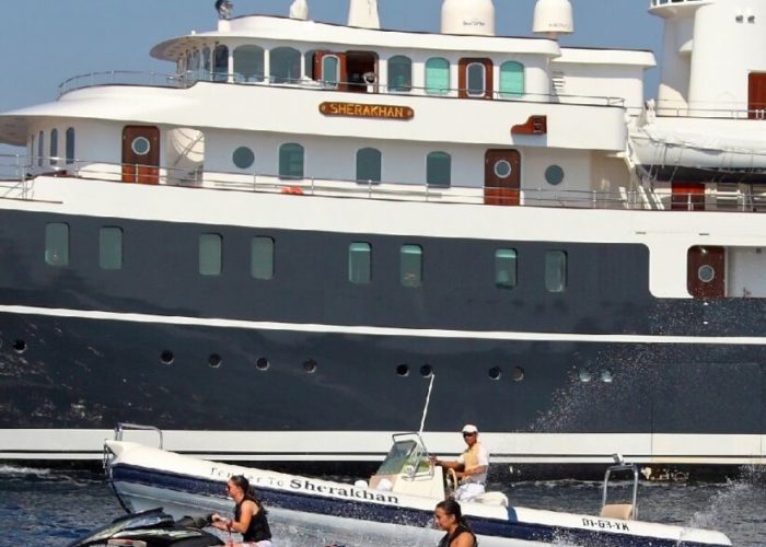 Classic Motor Yacht Sherakhan Port Side View