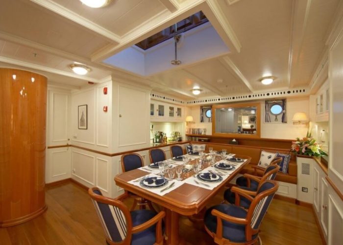 Classic Sailing Yacht Germania Nova Inside Dining