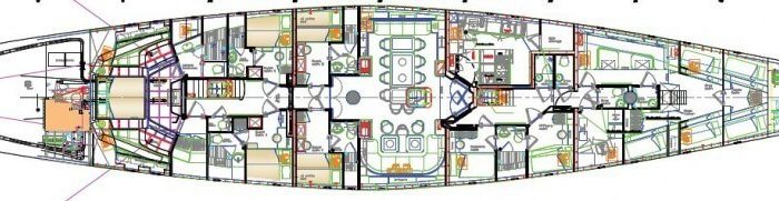 Classic Sailing Yacht Germania Nova Layout