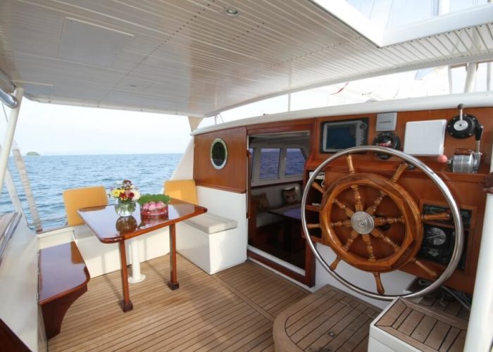Classic Sailing Yacht Meta IV Cockpit