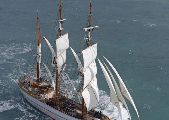 Tall Ship Kaskelot Under Sail