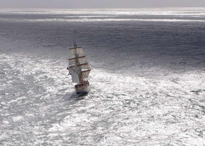 Tall Ship Kaskelot Far Astern