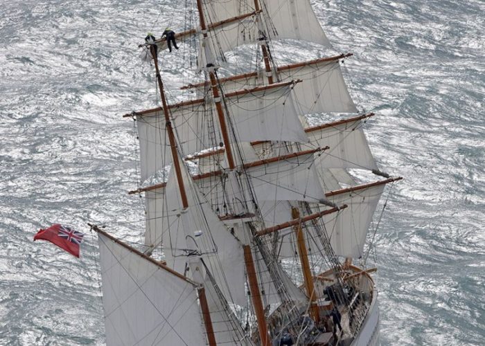 Tall Ship Kaskelot Stern View