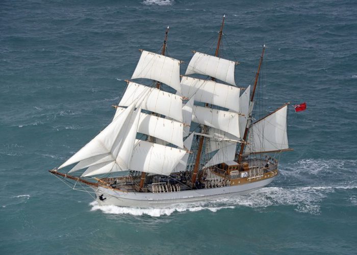 Tall Ship Kaskelot Under Sail