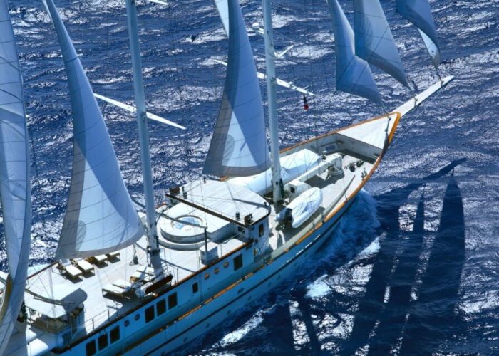 Classic Sailing Yacht Montigne Bow