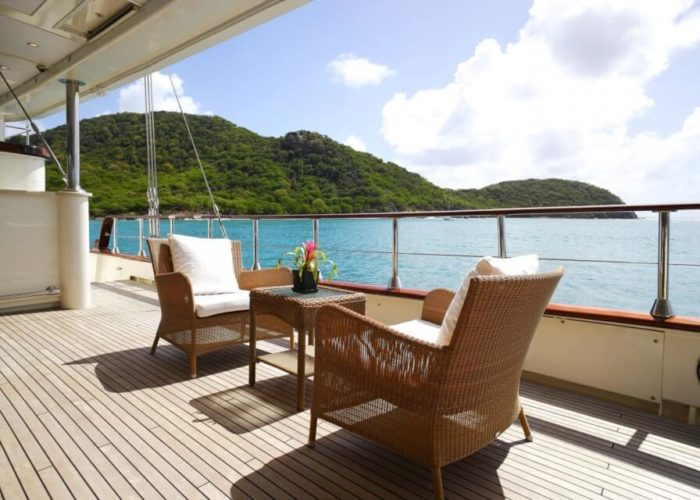 Classic Sailing Yacht Montigne Deck Seating