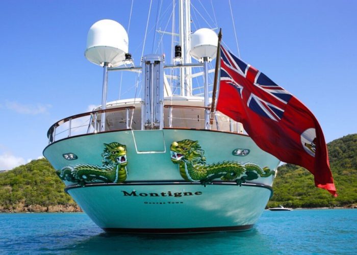 Classic Sailing Yacht Montigne Stern