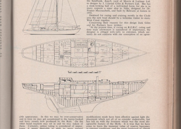 Classic Sailing Yacht Cetewayo Laurent Giles 20T