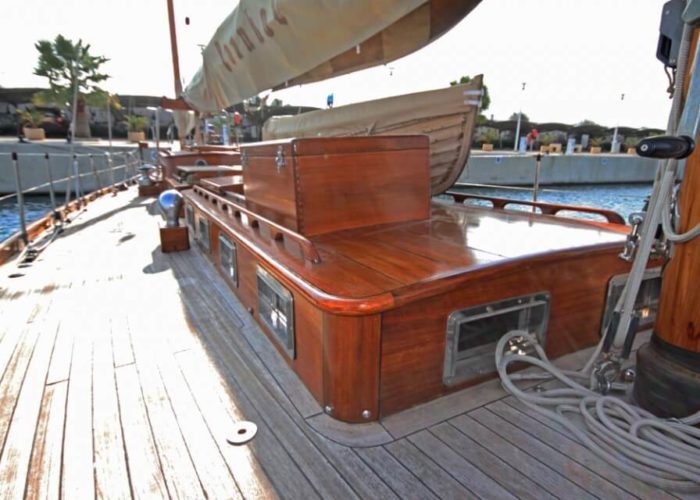 Classic Sailing Yacht Ivanhoe Sidedeck Aft