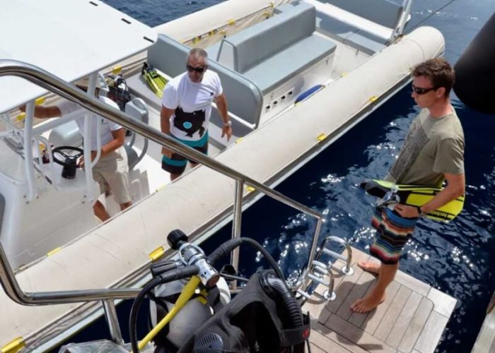 Classic Sailing Yacht Lamima Diving
