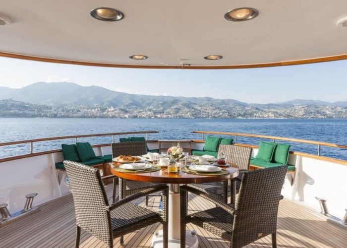 Classic Motor Yacht South Paw C Aft Deck