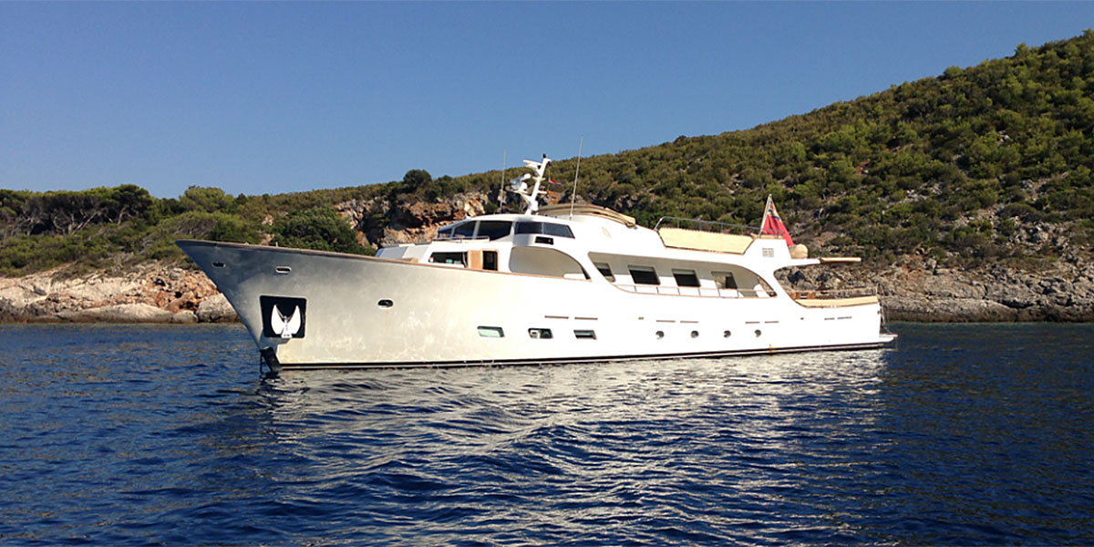 Classic Motor Yacht Conquest for charter