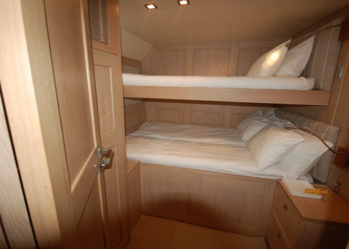 motor yacht Conquest triple cabin