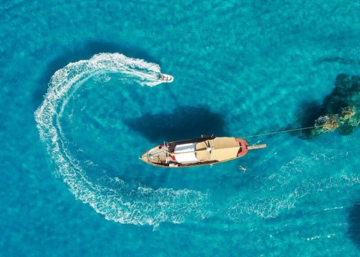 Classic Sailing Yacht Astarte At Anchor