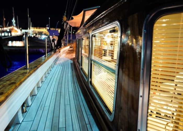 Classic Sailing Yacht Astarte Foredeck To Stern