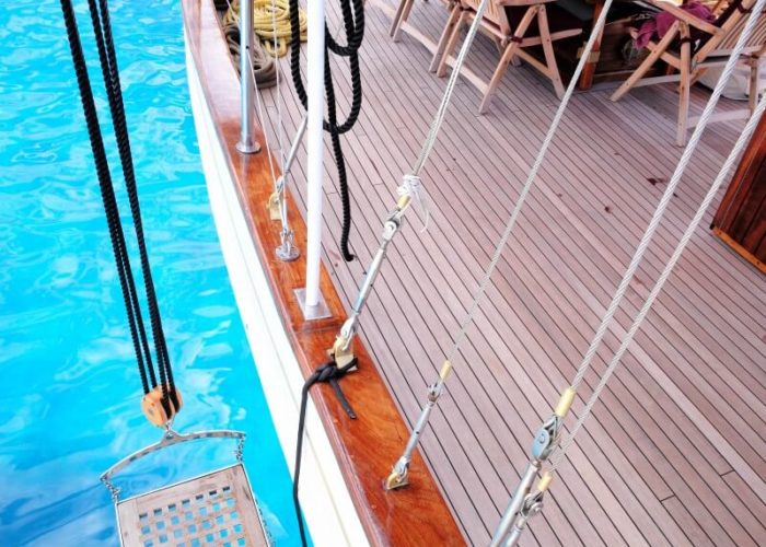 Classic Sailing Yacht Astarte Ladder