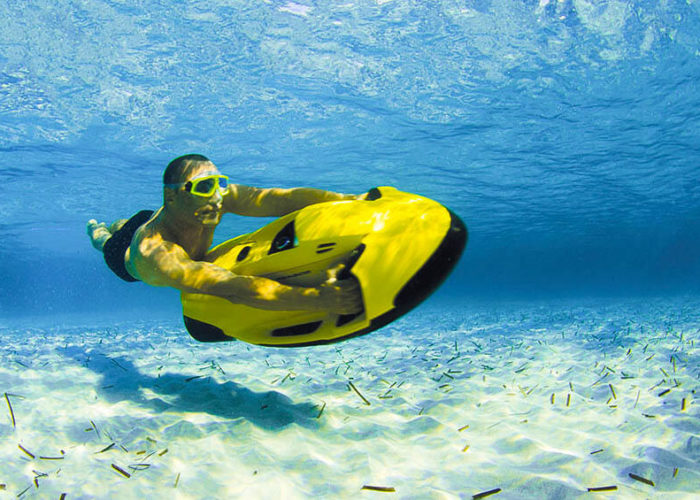 Classic Sailing Yacht Astarte Seabob Underwater Scooter
