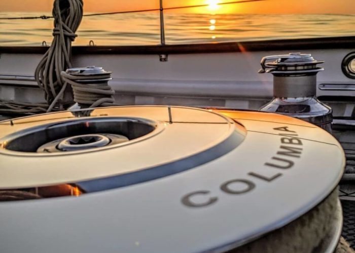 Classic Sailing Yacht Columbia Sunset