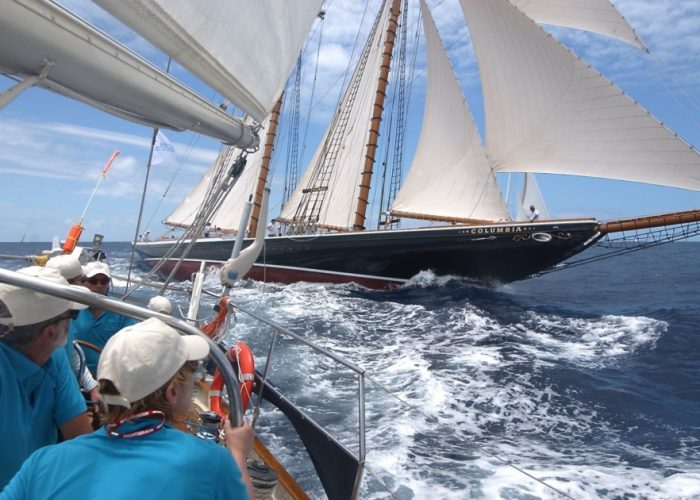 Classic Sailing Yacht Columbia regatta racing