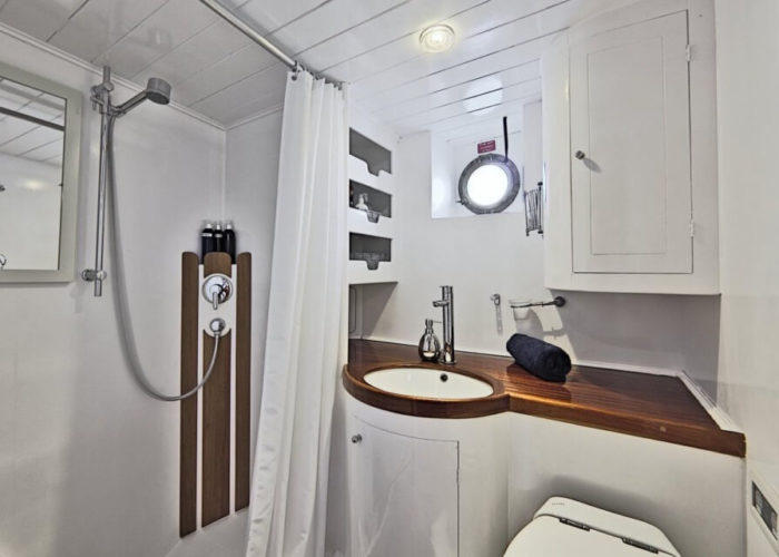 Classic Motor Sailor Yacht Truelove Bathroom