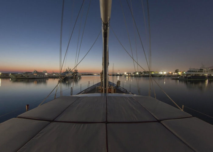 Classic Sailing Yacht Lamadine Deck