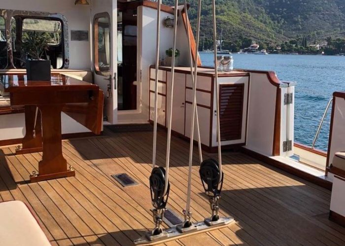 Classic Sailing Yacht Lamadine Deck