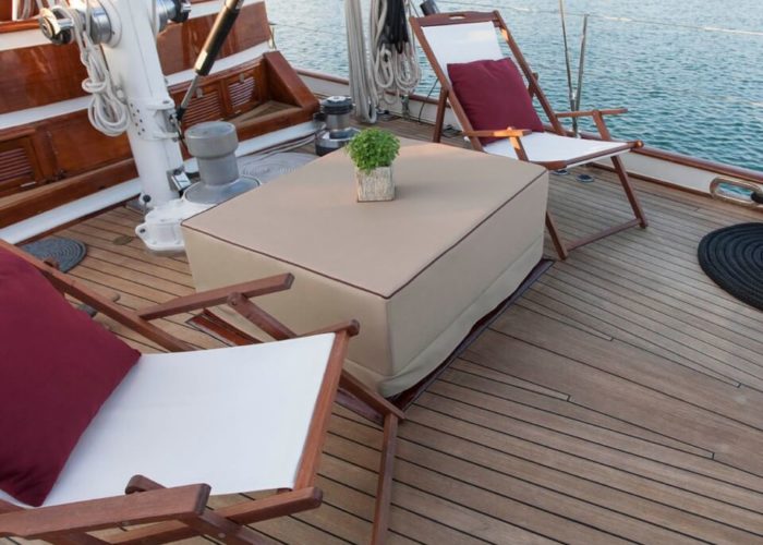 Classic Sailing Yacht Lamadine Seating